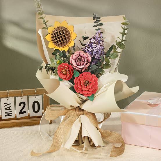 Wooden Flower Bouquet