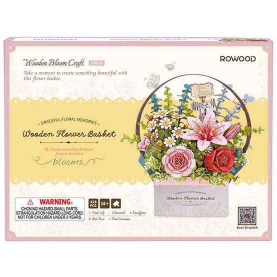 Wooden Flower Basket