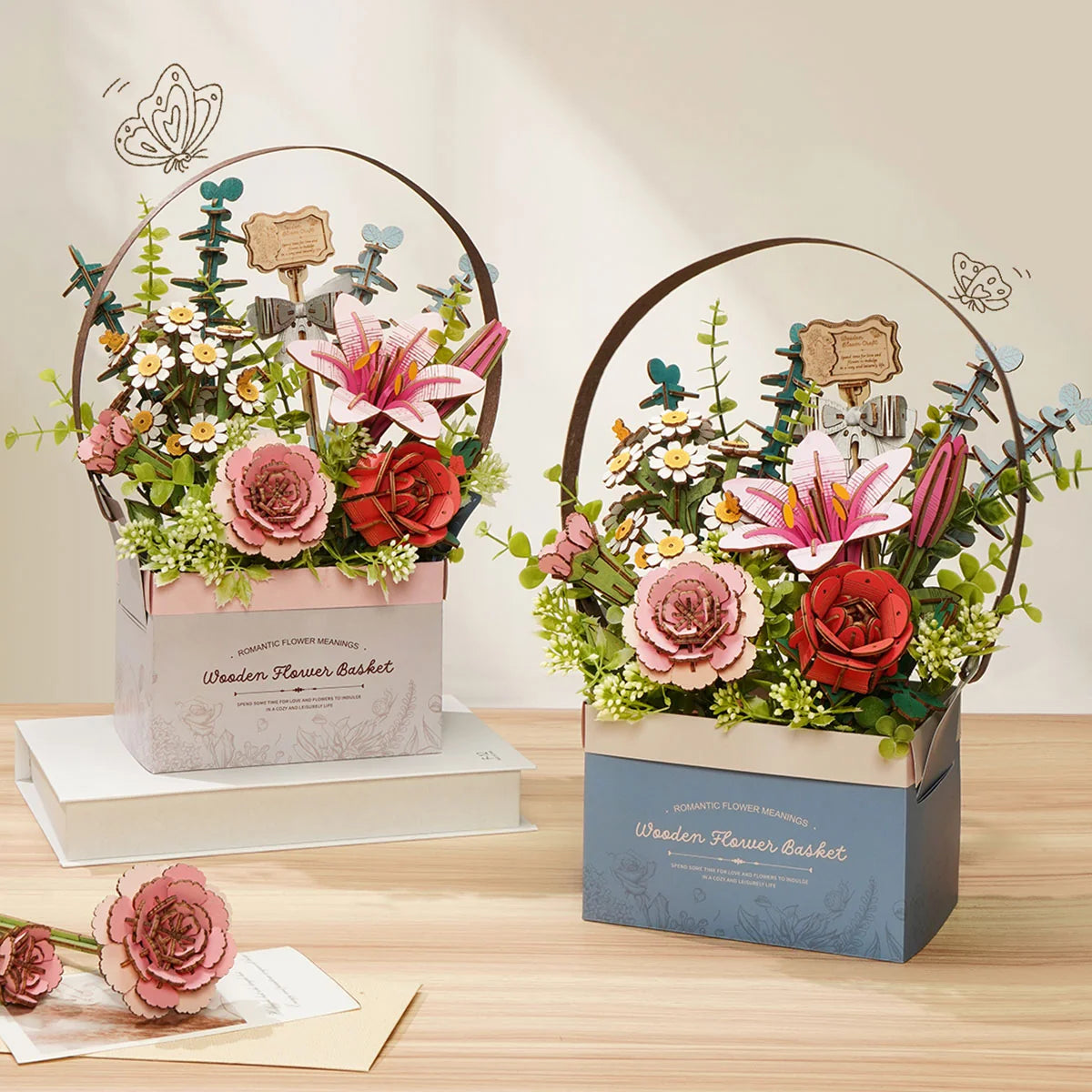 Wooden Flower Basket